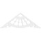 Ekena Millwork Pitch Wagon Wheel Architectural Grade PVC Gable Pediment, 36"W x 13 1/2"H x 1"P (9/12) GPP036X014X100WAG - alternate 4